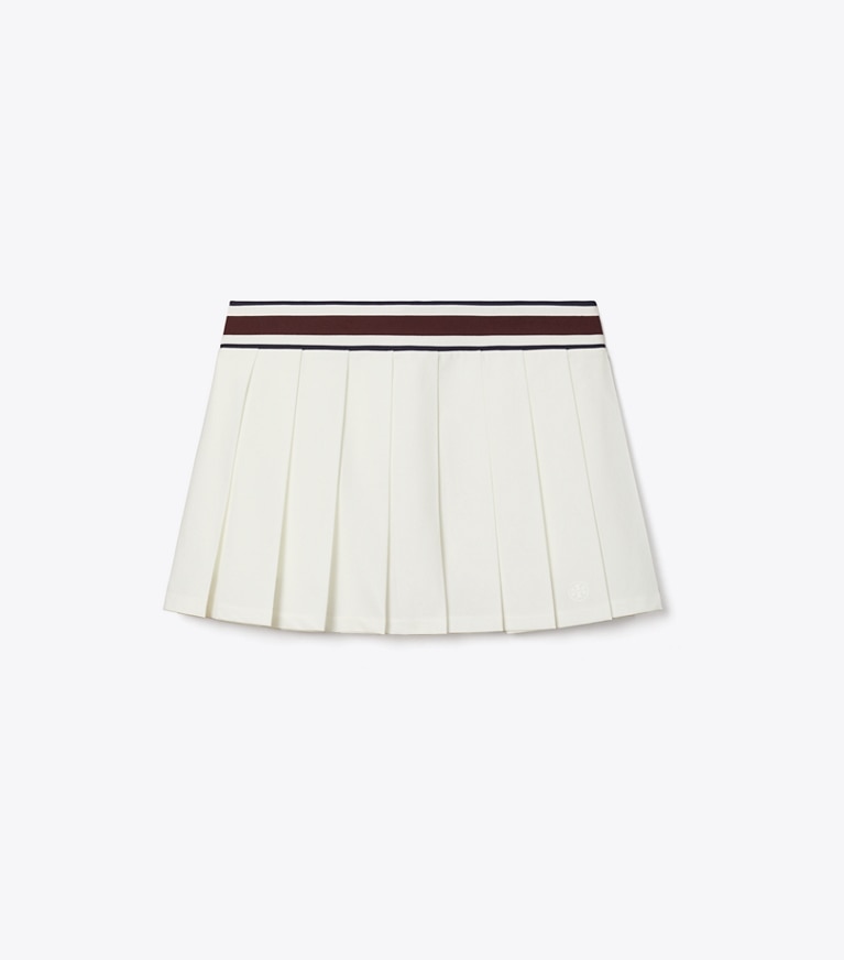 Tory Burch designer bas Jupe de tennis à pinces dans Snow White de face