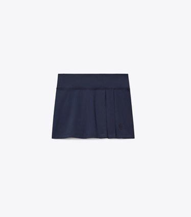 Tory Burch designer bas Jupe de tennis plissée dans Medium Navy de face