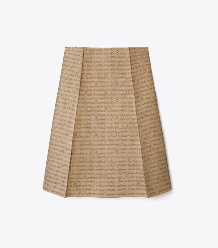 Tory Burch designer bas Jupe en jacquard Sublime in Beige Sublime front