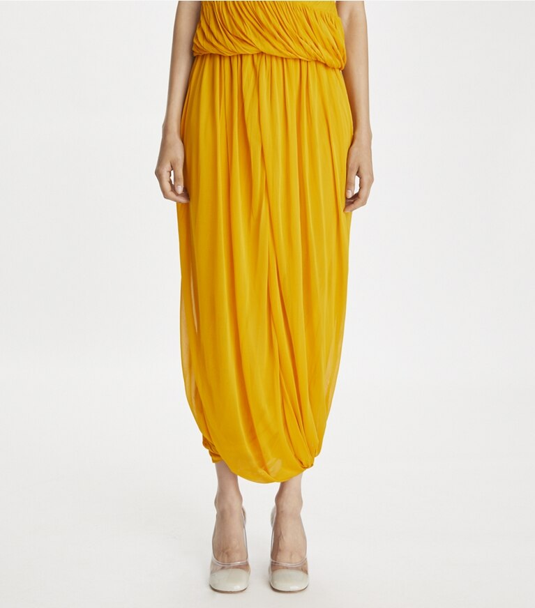 Tory Burch designer bas Jupe en jersey torsadé in Winter Sun front