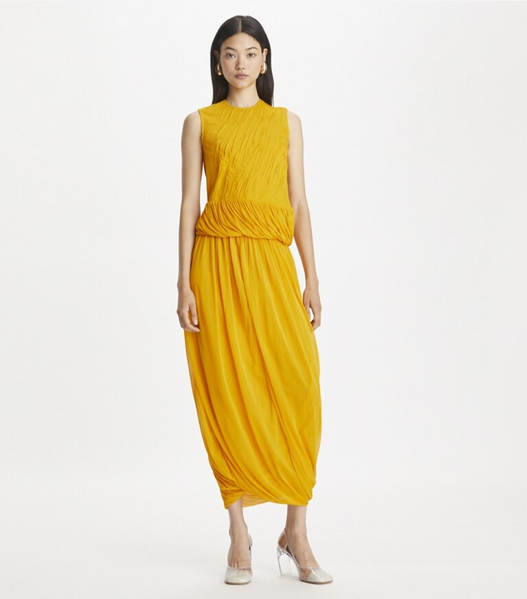 Tory Burch designer bas Jupe en jersey torsadé in Winter Sun front