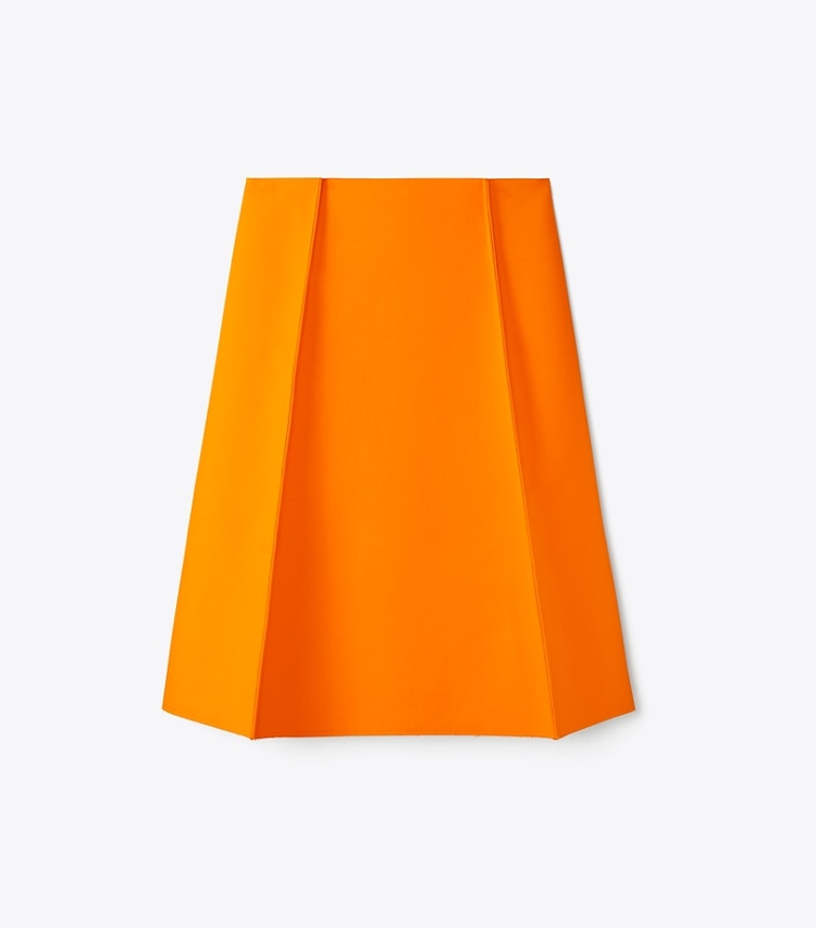 Tory Burch designer bas Jupe en laine dans Bright Mandarin de face