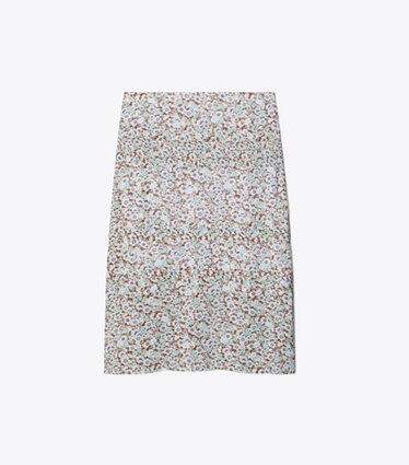Tory Burch designer bas Jupe en viscose dans Blue Floral de face