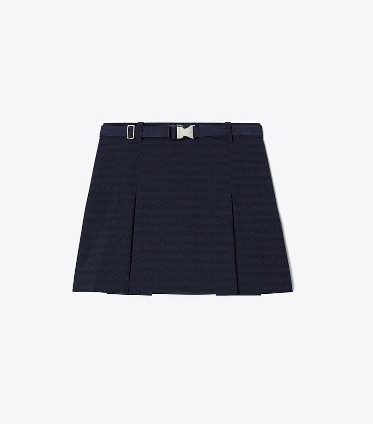 Tory Burch designer bas Jupe jacquard Sublime dans Deep Navy de face