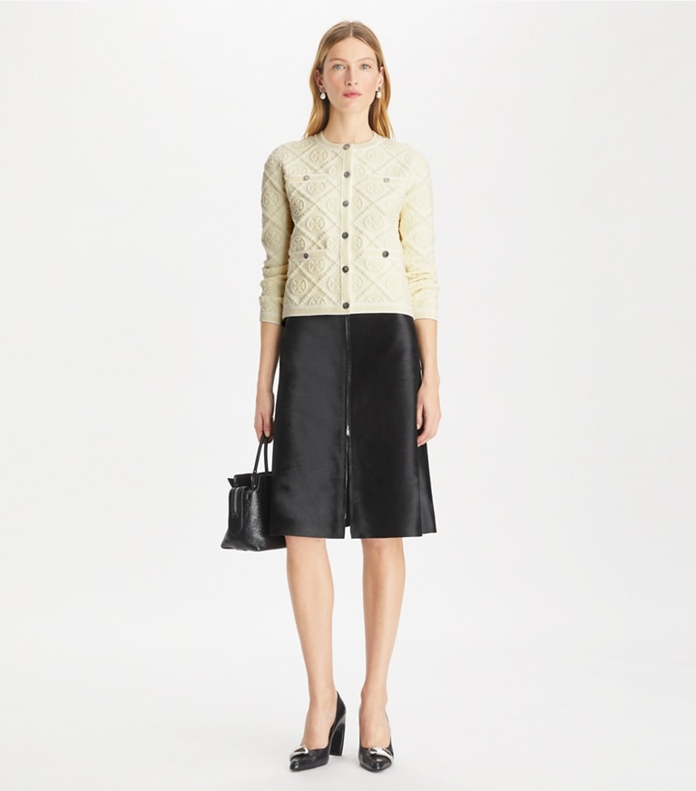Kendra Embossed Cardigan: Women's Designer Sweaters | Tory Burch