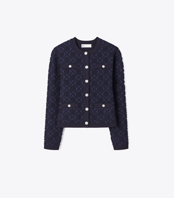 トップステッチ ウール カーディガン: レディース セーター | Tory