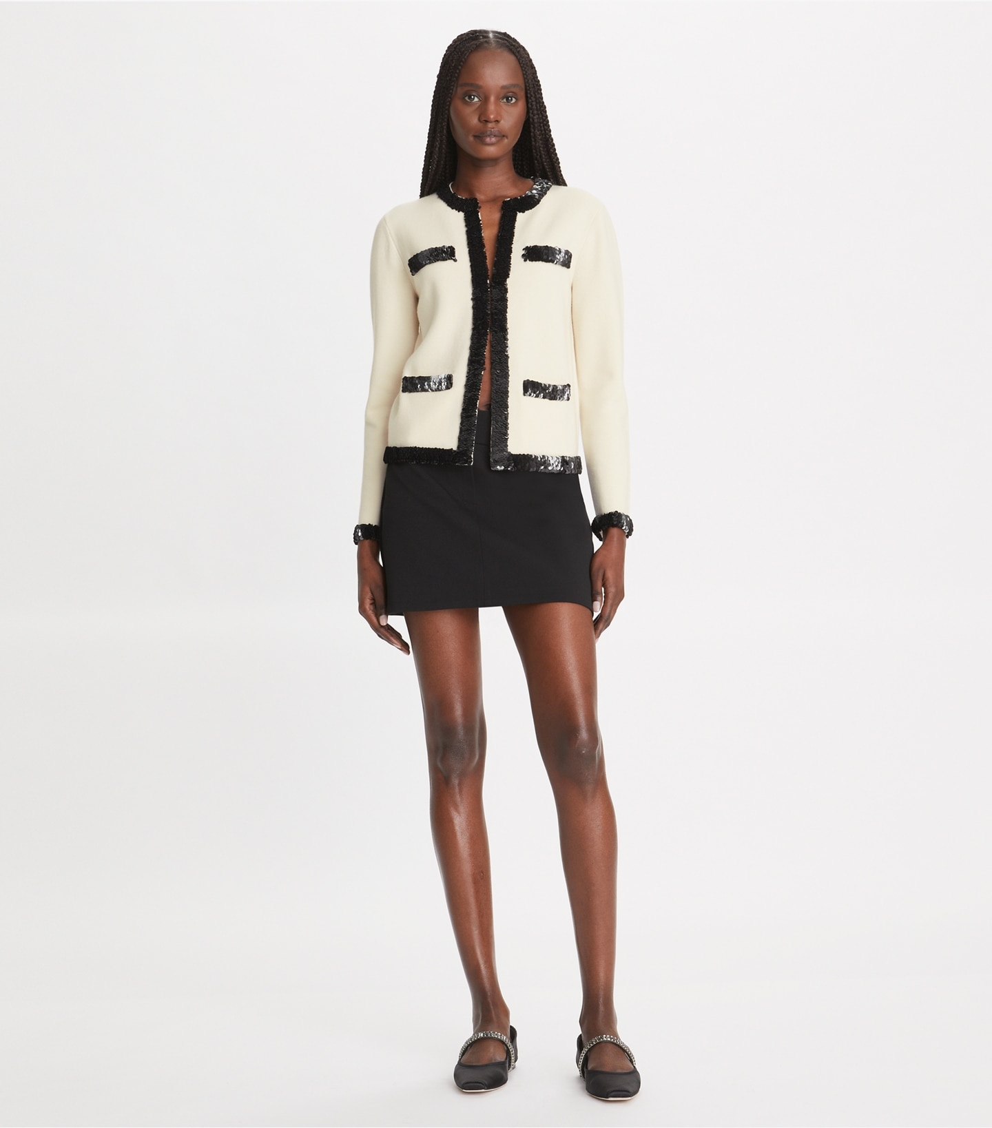 Kendra Wool and Sequin Jacket