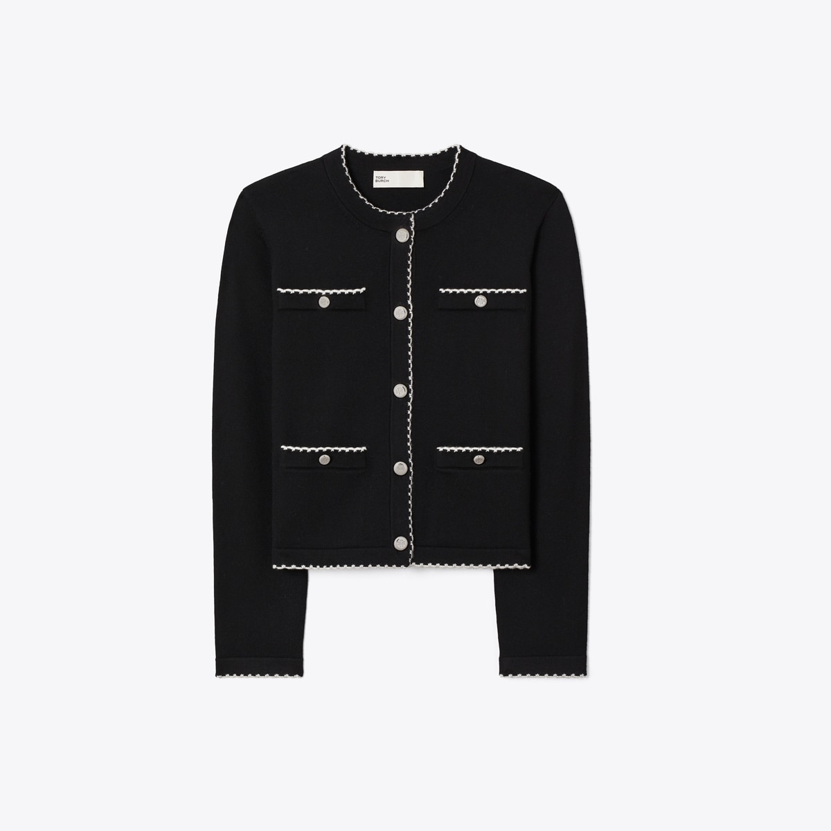 Kendra Wool Scalloped Cardigan