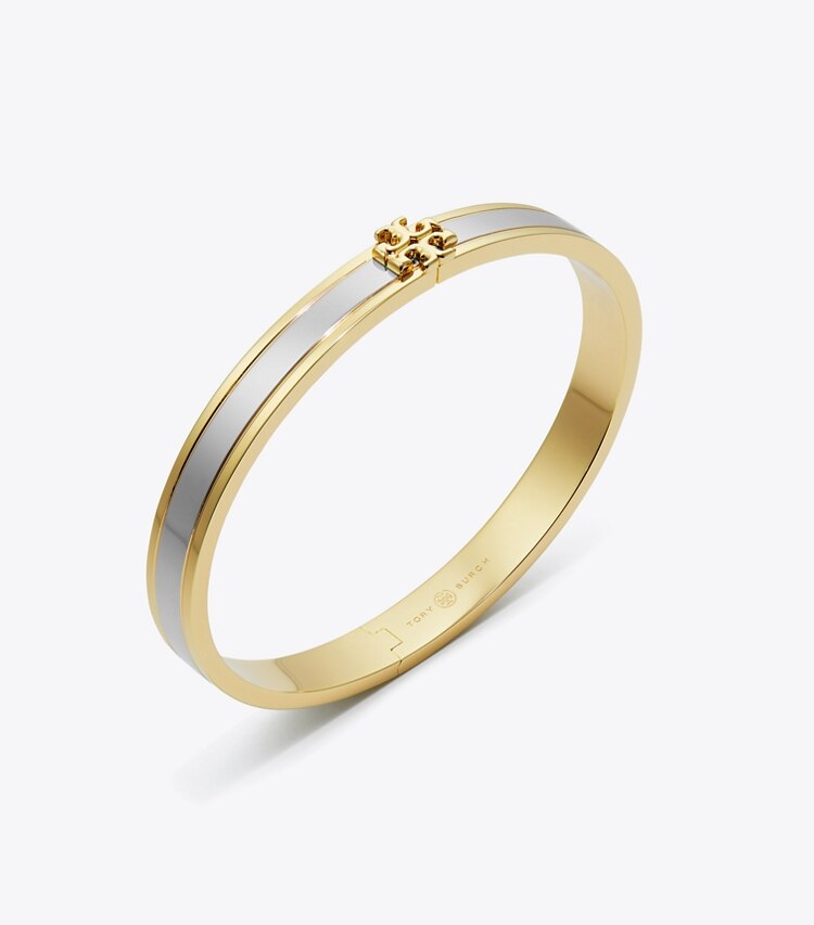 Tory Burch designer bracelets Kira 7mm Bracelet in Tory Gold / Tory Silver detail