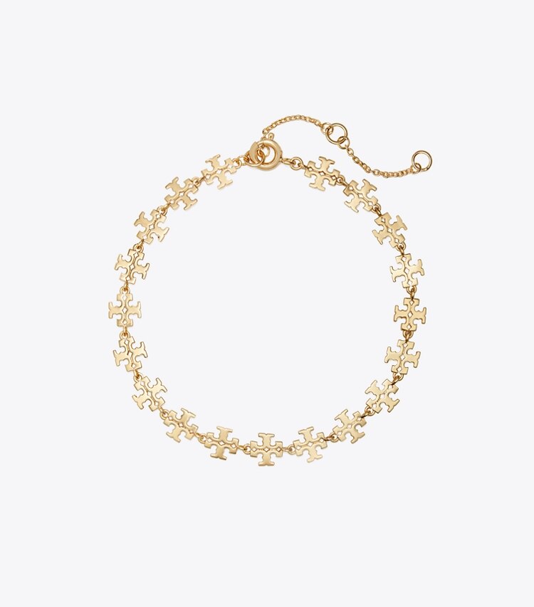 Tory Burch designer armbänder Kira Armband in Tory Gold front