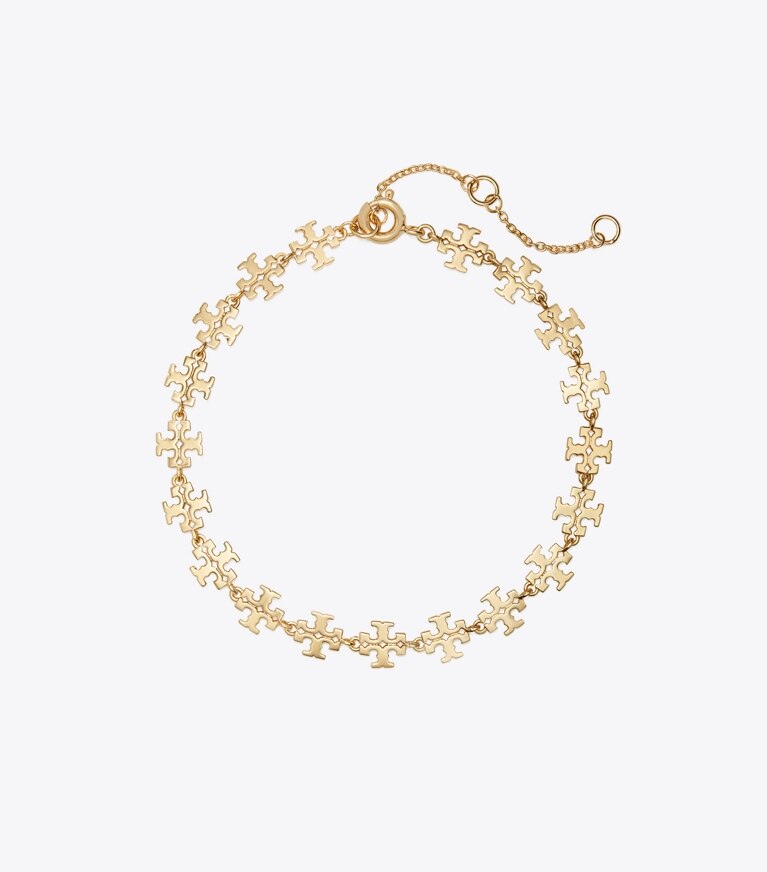 Tory Burch designer armbänder Kira Armband in Tory Gold front