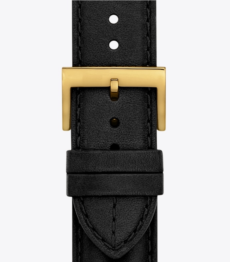 Tory Burch designer watches tory track smart watches Kira Band for Apple Watch® in BLACK front