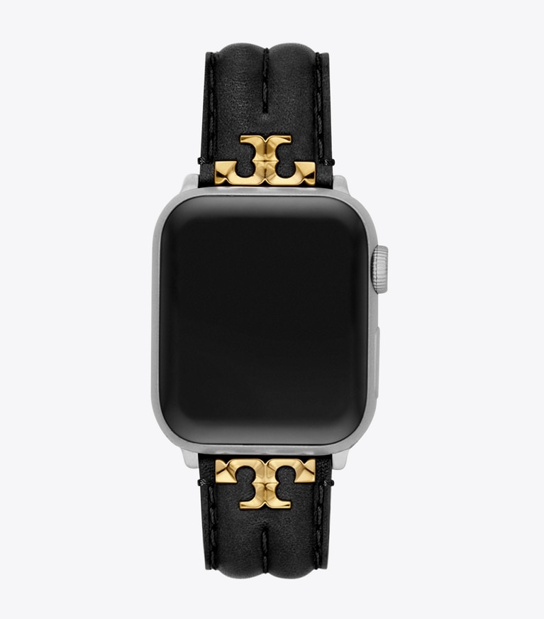Tory Burch designer watches tory track smart watches Kira Band for Apple Watch® in BLACK front