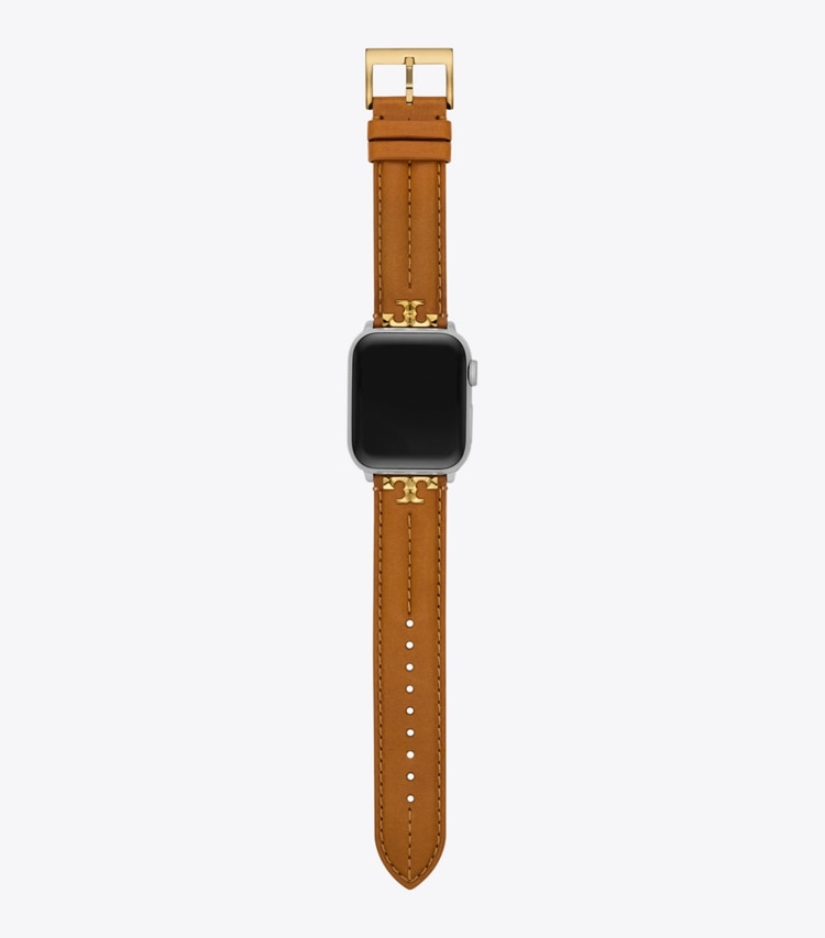 Tory Burch designer watches tory track smart watches Kira Band for Apple Watch® in LUGGAGE  front