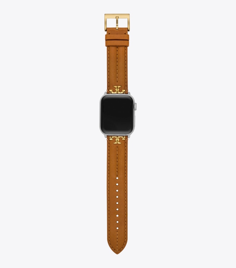 Tory Burch designer watches tory track smart watches Kira Band for Apple Watch® in LUGGAGE  front