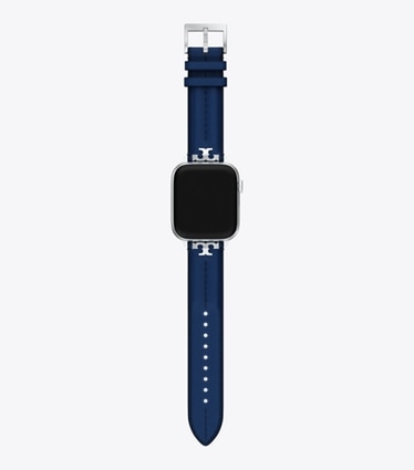 Tory Burch designer smart watches Kira Band for Apple Watch® in Navy front