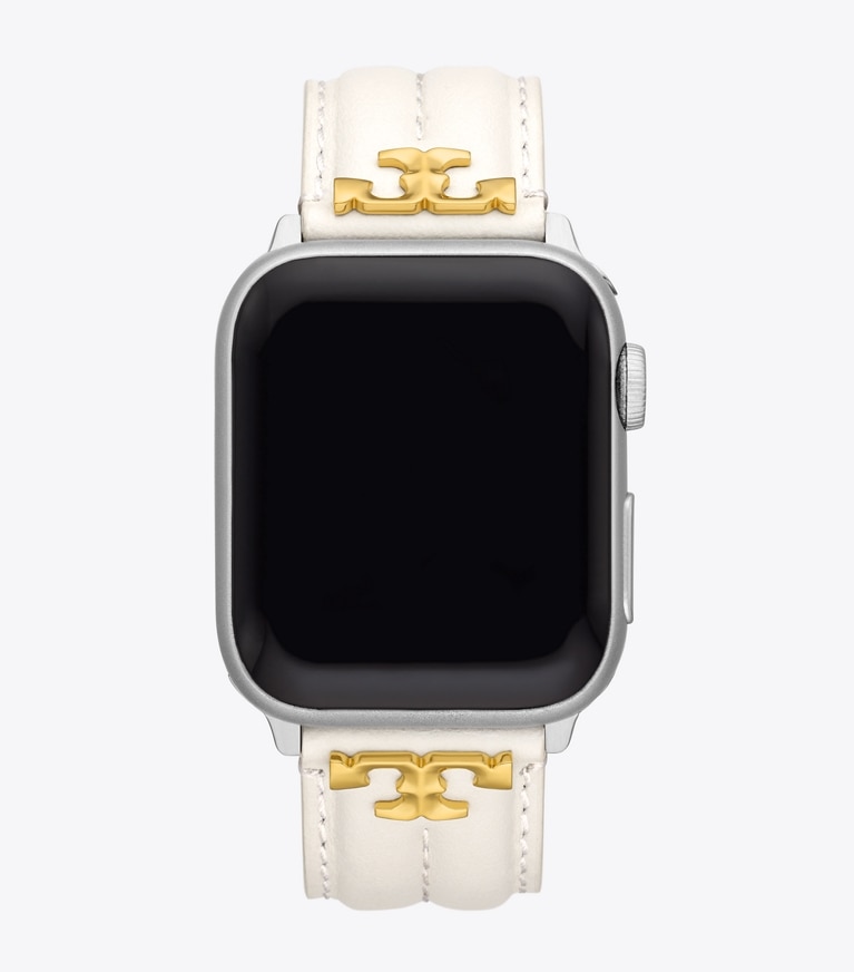 Tory Burch designer スマートウォッチ Apple Watch® キラ バンド レザー in WHITE front