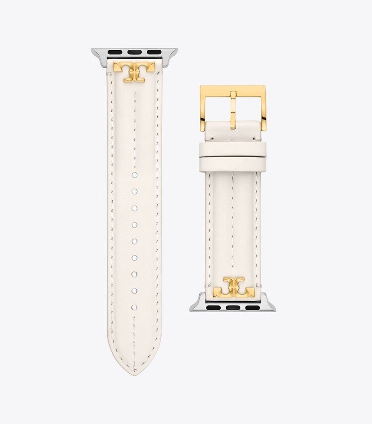 Tory Burch designer スマートウォッチ Apple Watch® キラ バンド レザー in WHITE side