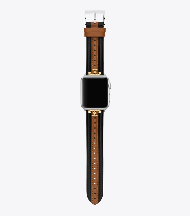 Apple Watch® キラ バンド ブラック／ラゲージレザー: ウィメンズ 時計