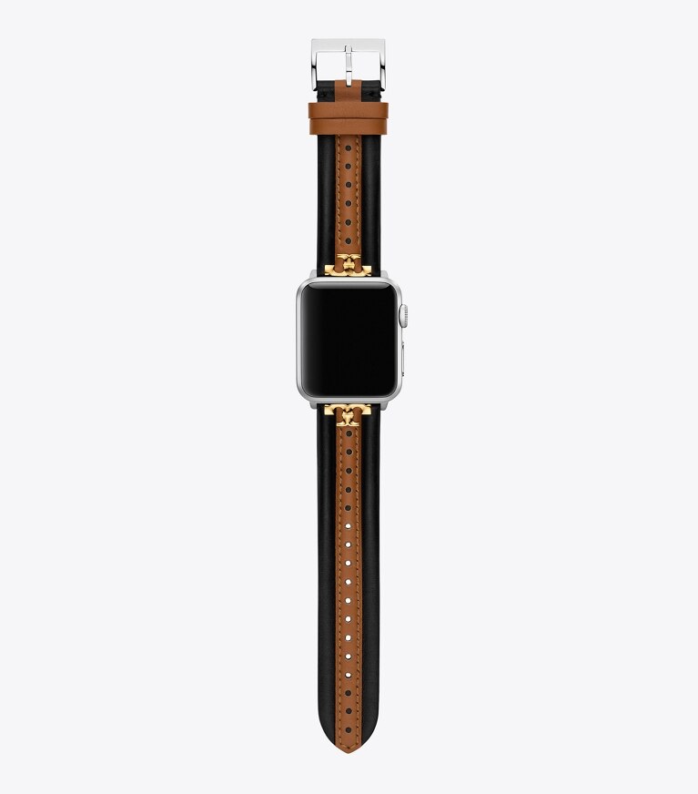 Apple Watch® キラ バンド ブラック／ラゲージレザー: ウィメンズ 時計 