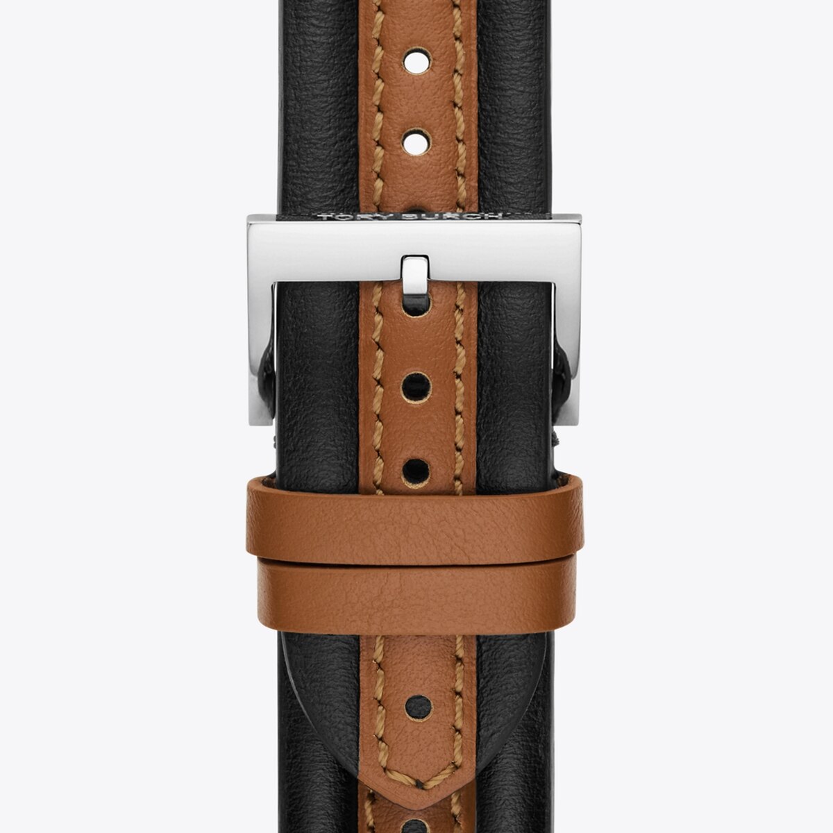 Kira Band for Apple Watch®, Black/Luggage Leather: Women's