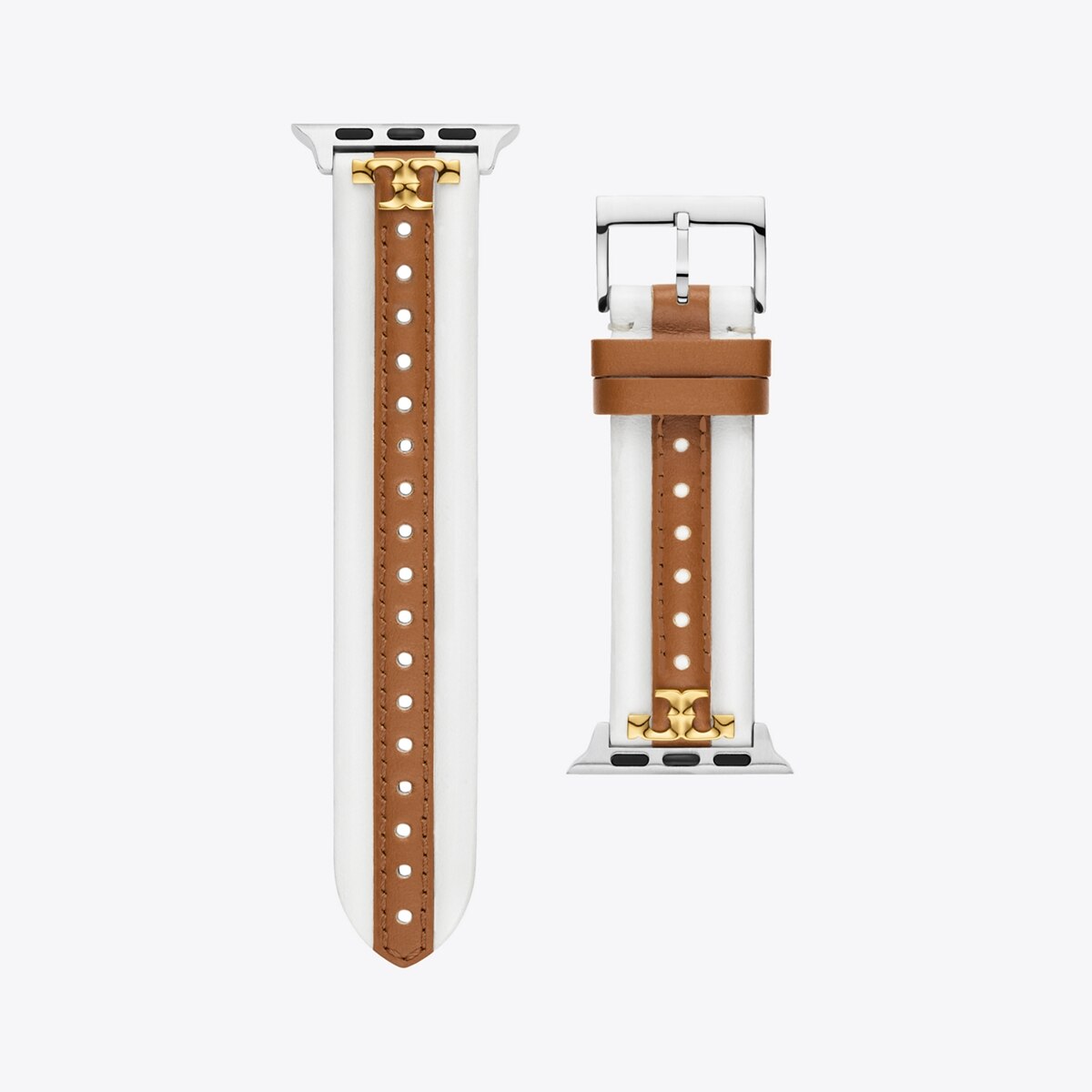 【TORY BURCH】APPLE WATCH キラ バンド レザー Kira Band for Apple Watch®, Ivory/ Luggage Leather: Women's