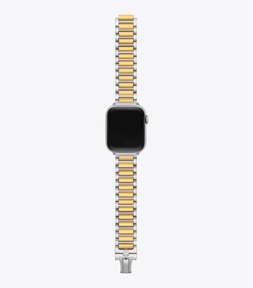 【人気】TORY BURCH アップルウォッチバンド ブラックレザー ゴールド TORY BURCH トリーバーチ アップルウォッチ ベルト 2本セット