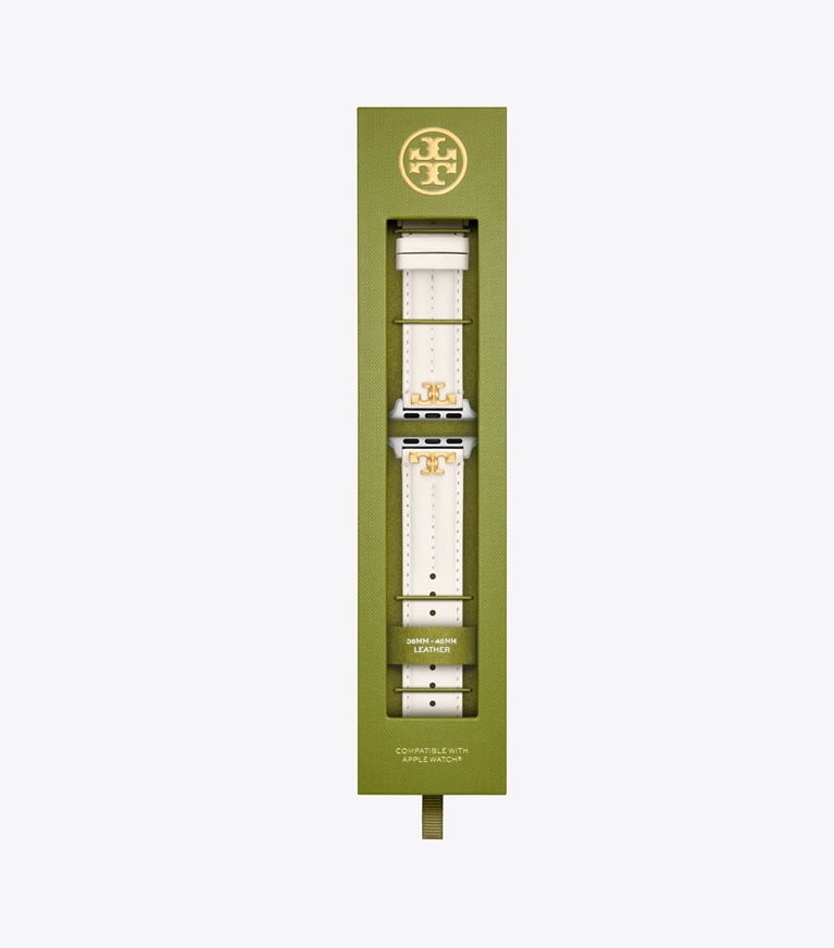 Apple Watch® キラ バンド レザー: レディース スマートウォッチ