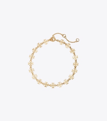 Tory Burch designer bracelets Kira Bracelet in Tory Gold front