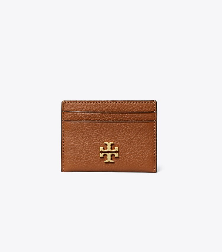 Tory Burch designer card cases Kira Card Case in Light Umber front