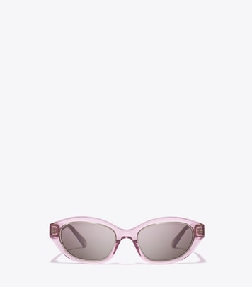 New Tory Burch Kira TY7196U Pearlized Pink Rectangle Sunglasses 1947/73 TY7196U-194773-53_F.jpg?v=  main image 3