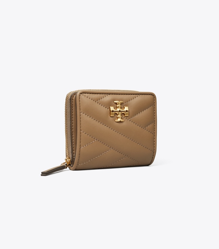 Tory Burch designer wallets Kira Chevron Bi-Fold Wallet in Sandpiper angle