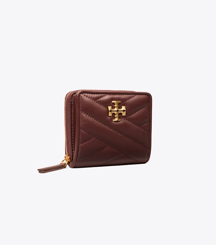 Tory Burch designer wallets Kira Chevron Bi-Fold Wallet in TEMPRANILLO angle