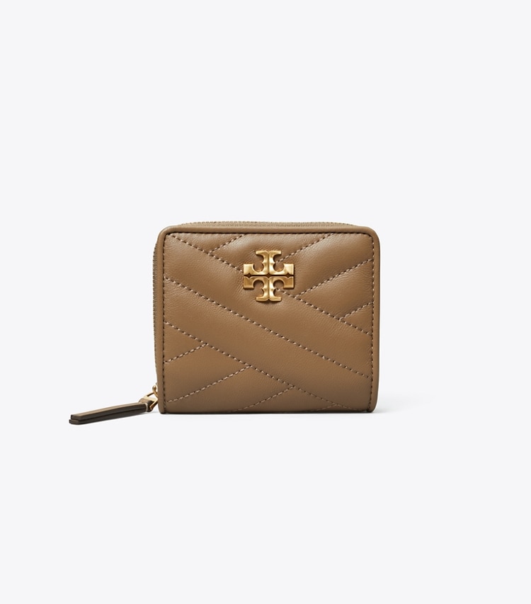 Tory Burch designer wallets Kira Chevron Bi-Fold Wallet in Sandpiper front