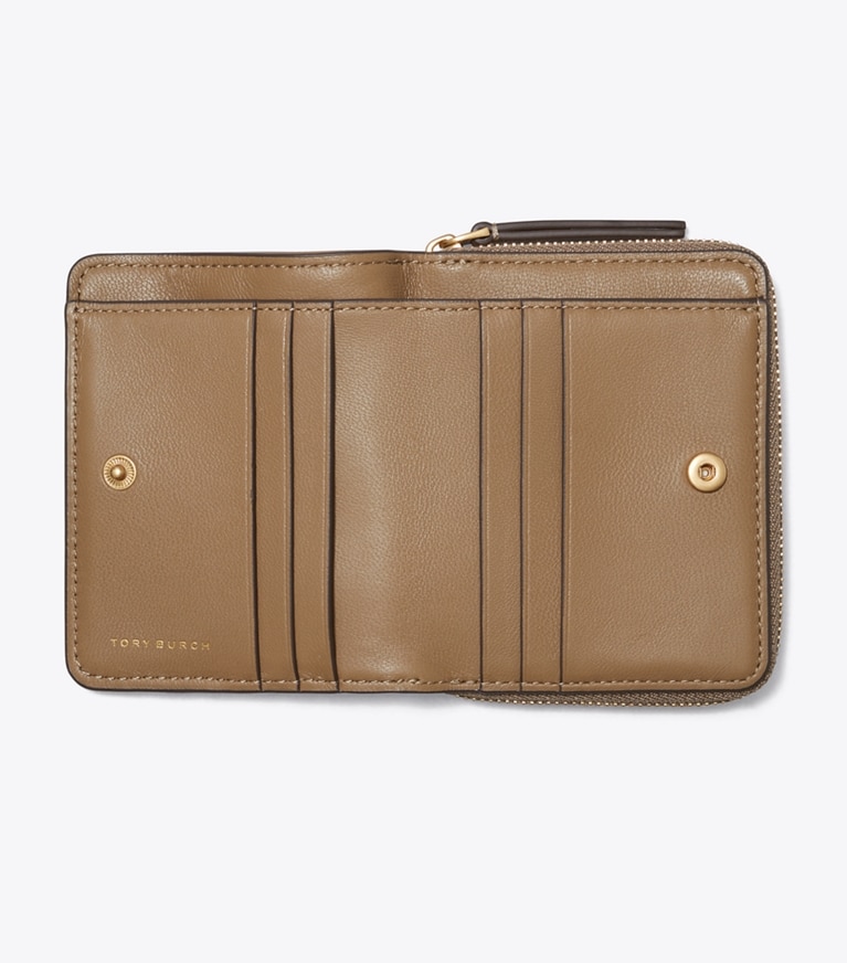 Tory Burch designer wallets Kira Chevron Bi-Fold Wallet in Sandpiper angle
