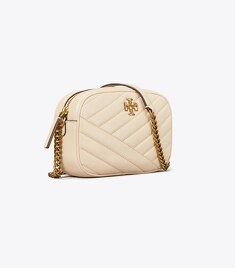 TORY BURCH KIRA CHEVRON POWDER-COATED top CAMERA BAG