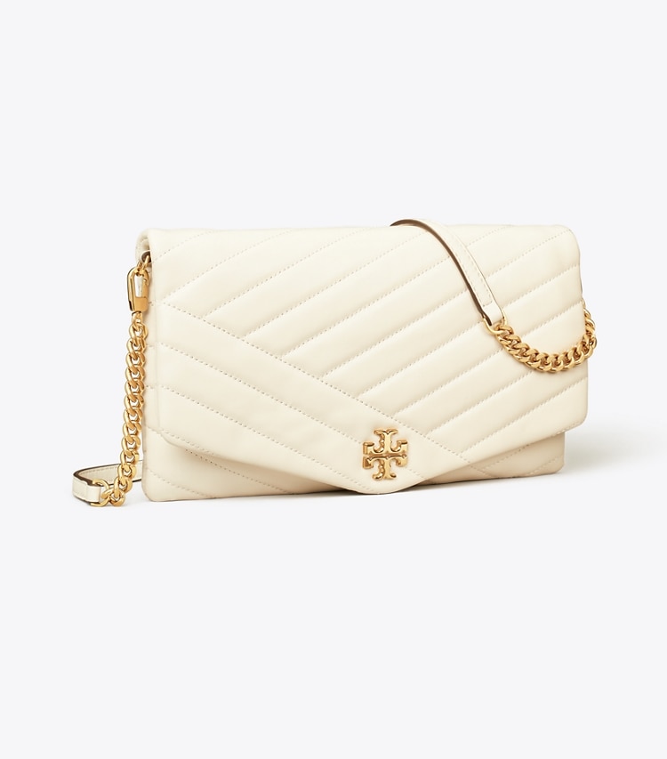 Tory Burch designer clutches Kira Chevron Clutch in New Ivory angle