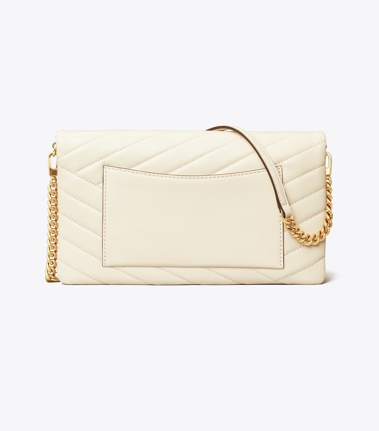 Tory Burch designer clutches Kira Chevron Clutch in New Ivory back