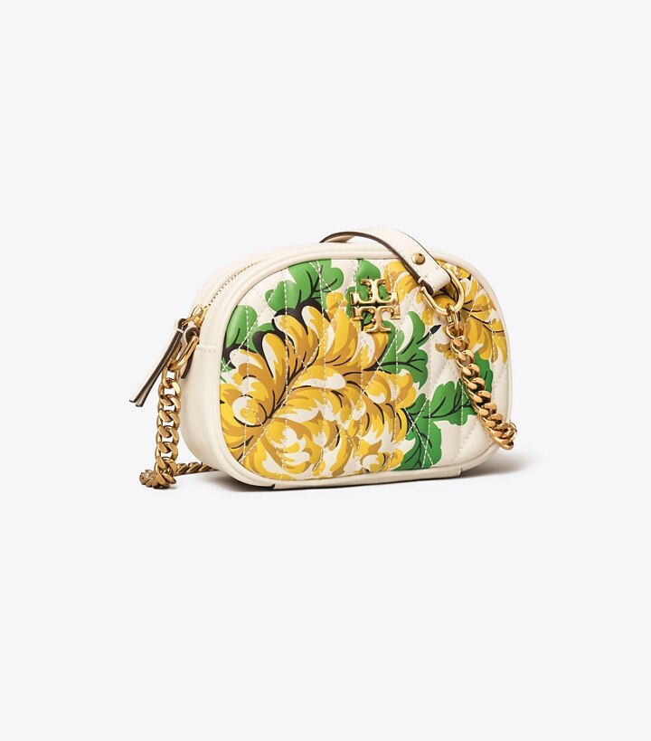 Kira Chevron Floral Camera Bag: Women's Designer Crossbody Bags | Tory ...