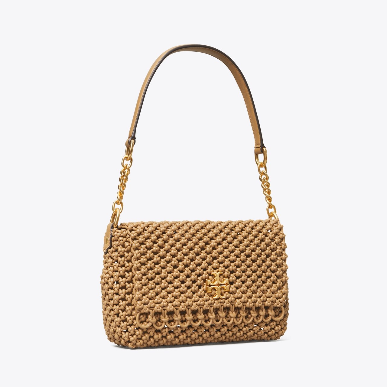 Tory Burch Small Kira Woven Leather Shoulder Bag