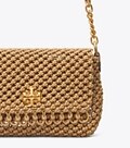 Kira Chevron Macramé Woven Small Shoulder Bag: Women's Designer ...