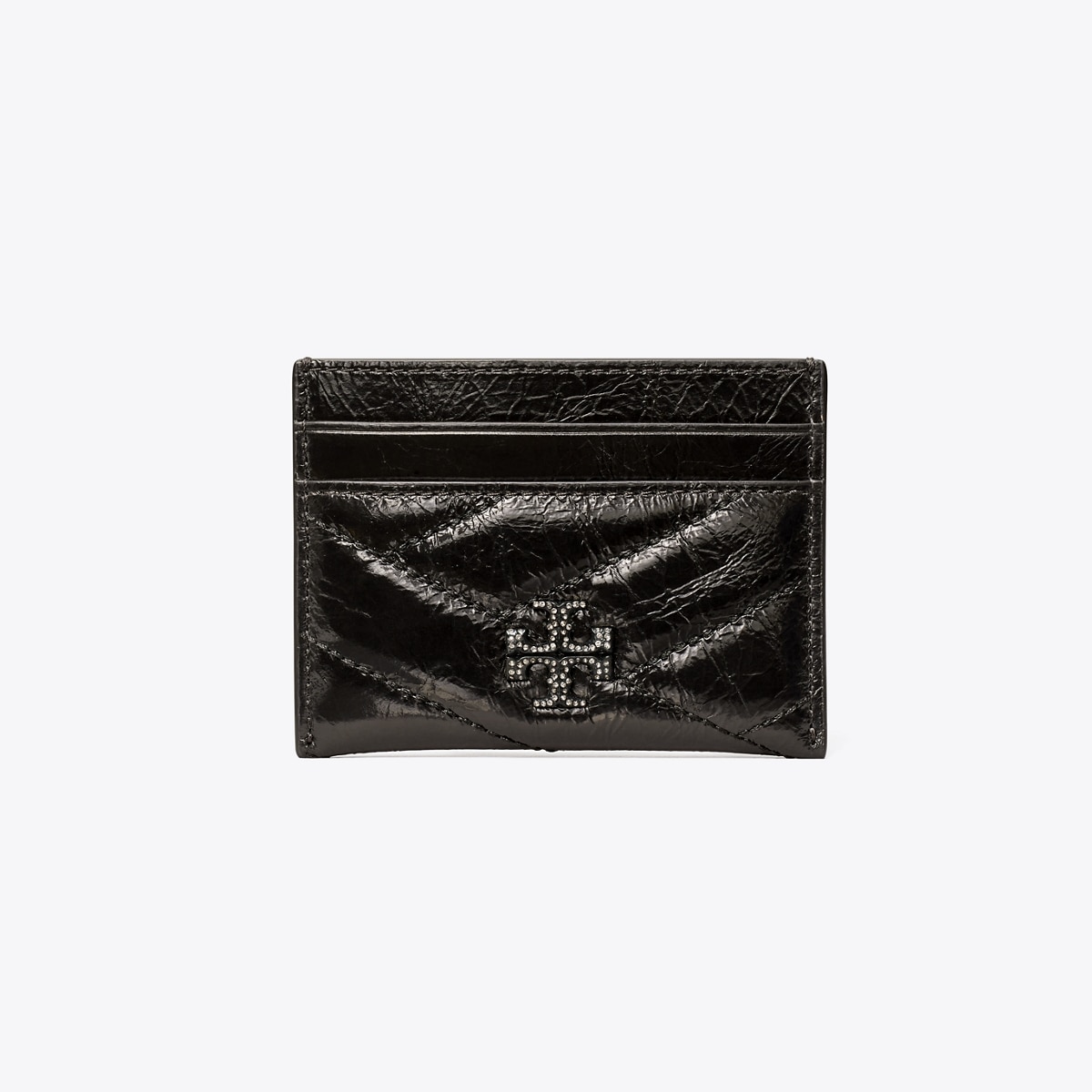 Tory Burch 22SS Women’s Kira Chevron Card Wallet (90345_243 Genuine Tory Burch 22SS Womens Kira Chevron Card Wallet