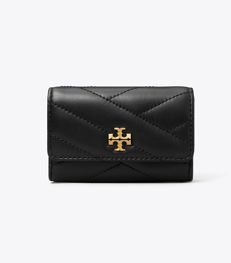 Tory Burch designer カードケース キラ シェブロン ミニフラップカードケース in Black front