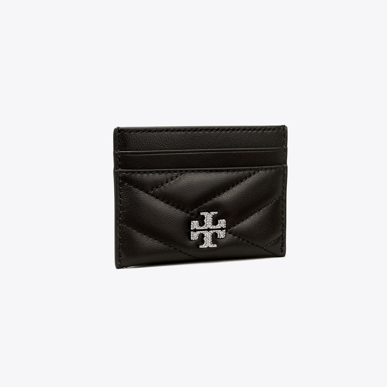 Tory Burch Kira Chevron Card Case Sycamore (Green)