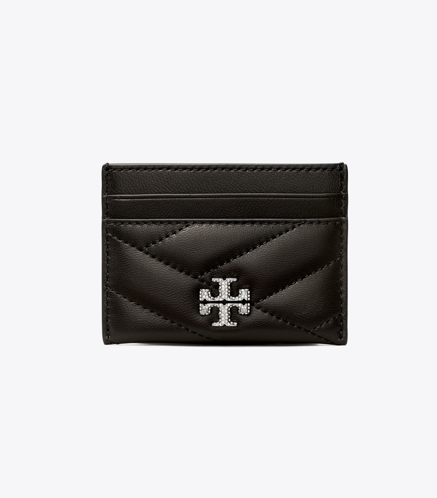 Kira Chevron Pavé Logo Card Case