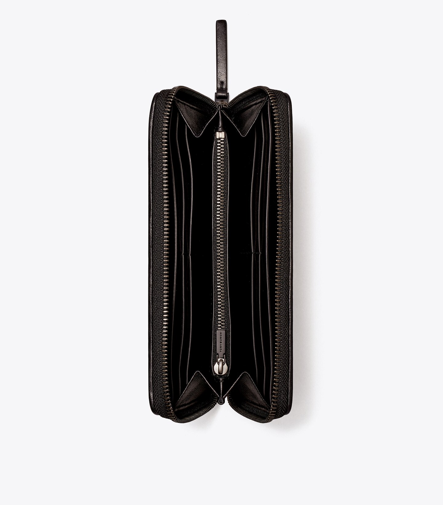 Kira Chevron Powder-Coated Zip Continental Wallet