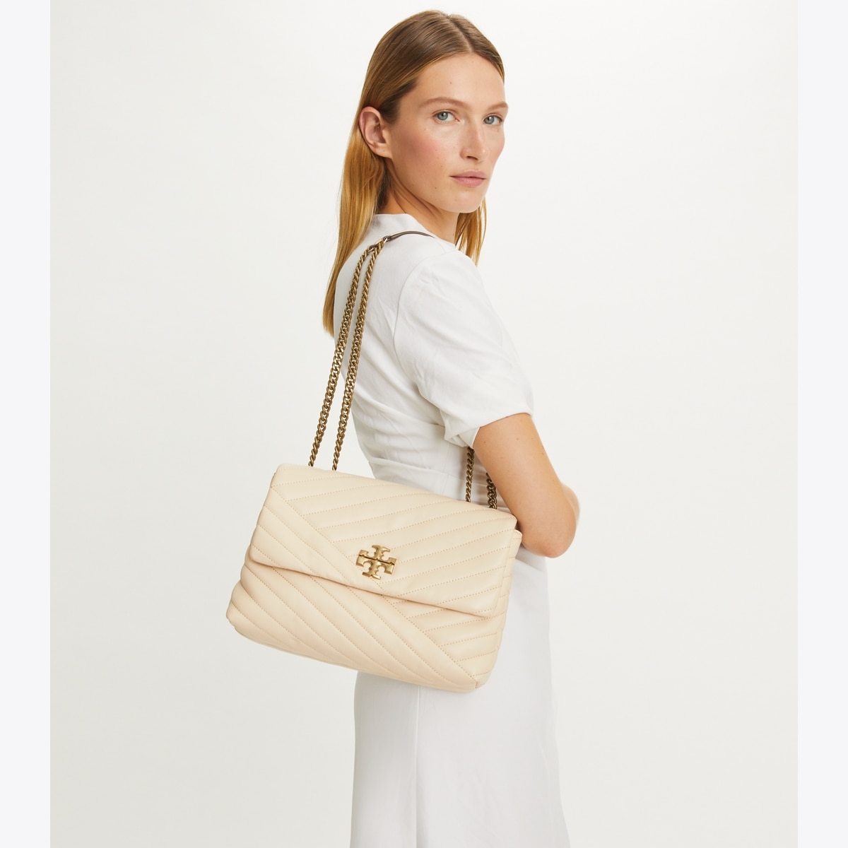 Kira Chevron Shoulder Bag: Women's Designer Shoulder Bags