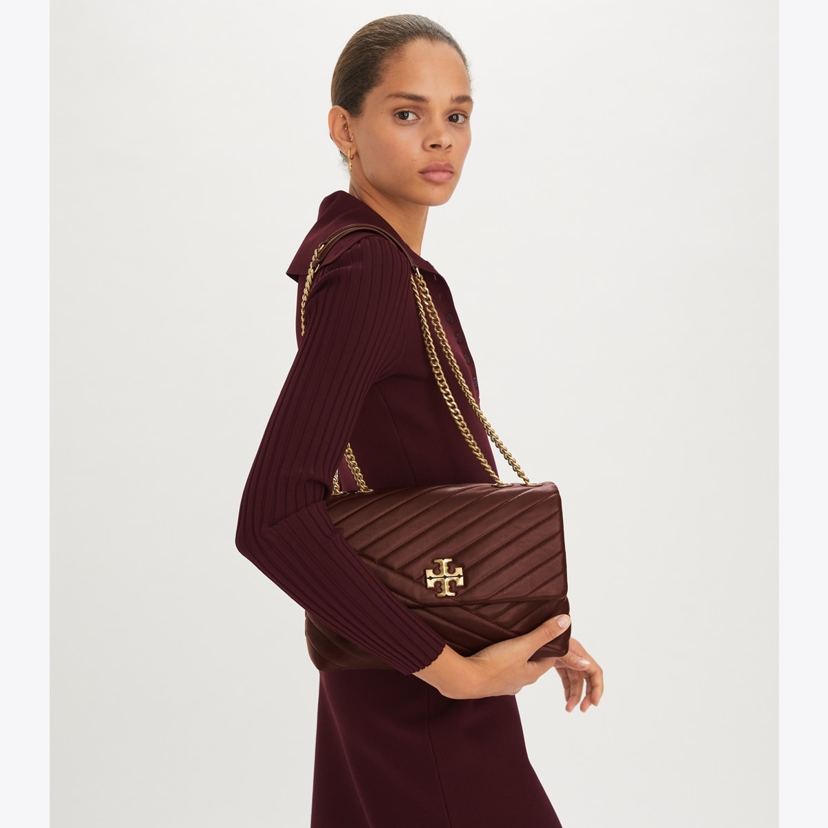 関税込み Tory Burch Kira Chevron ショルダーバッグ S Kira Chevron Shoulder Bag: Women's Designer Shoulder Bags