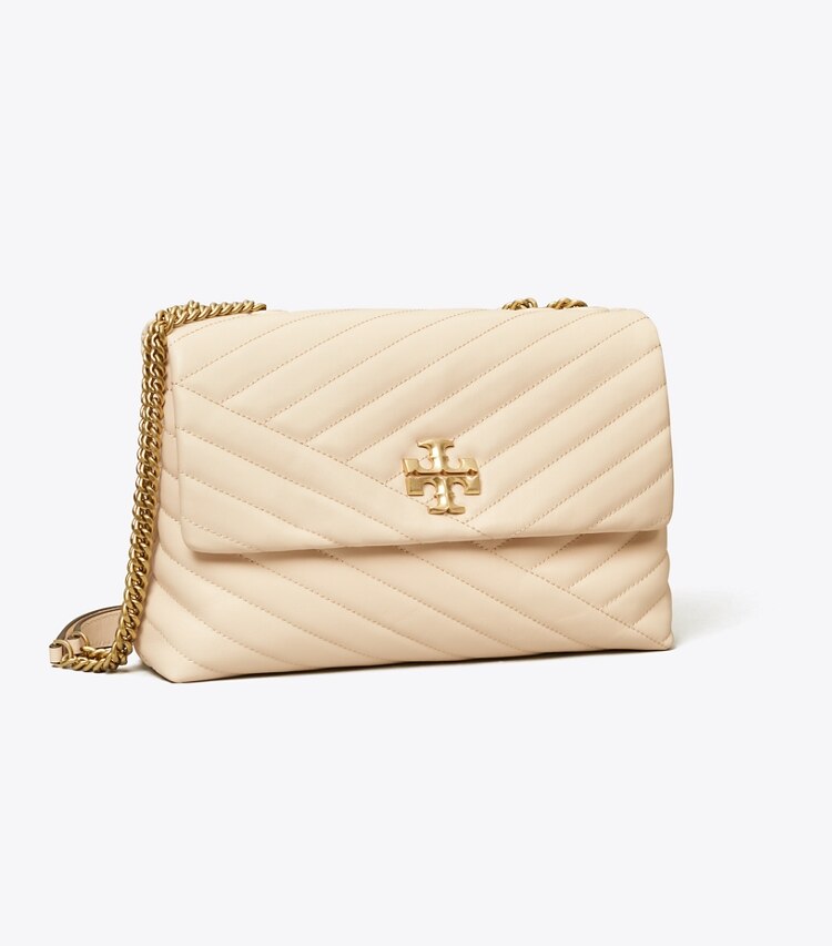 Tory Burch designer shoulder bags Kira Chevron Shoulder Bag in New Cream angle