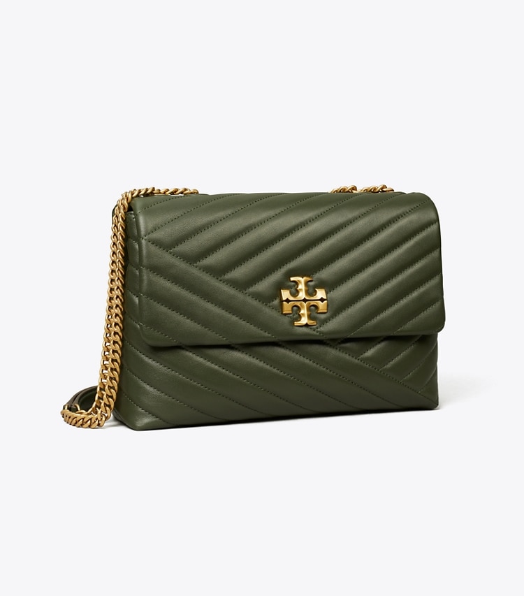 Tory Burch designer shoulder bags Kira Chevron Shoulder Bag in SYCAMORE angle